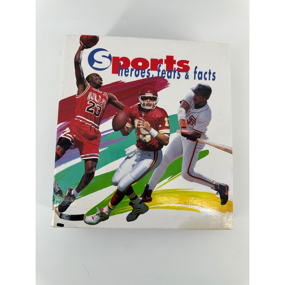 Vintage Sports Heroes Feats & Facts 3-Ring Binder Michael Jordan 90s Collection